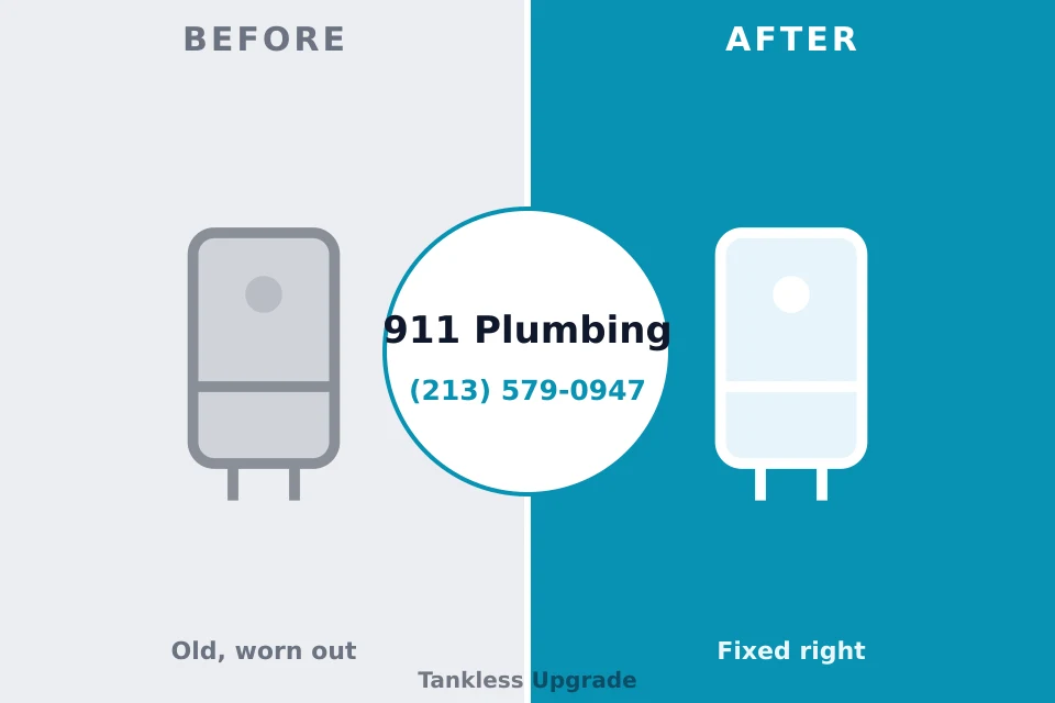 Before and after: plumbing repair Shawneetown, IL